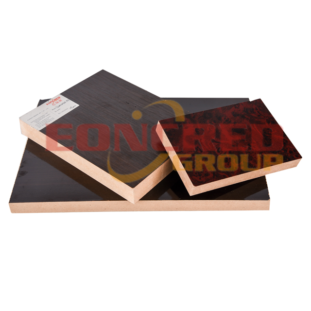 Tablero de MDF laminado para gabinete Negro Láminas laminadas Banco de